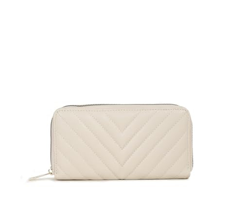 LOUIS STITCH Stylish Beige Zipper Purse for Women | Multi Pocket Ladies Clutch Hand Purse (LS-LDB-WL110-CLSTCUBG)