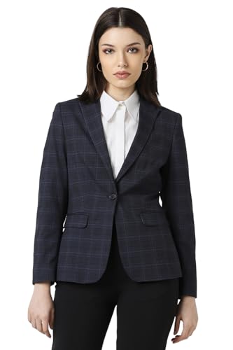 Van Heusen Women's Blazer (VWBZFRGPO80641_Navy