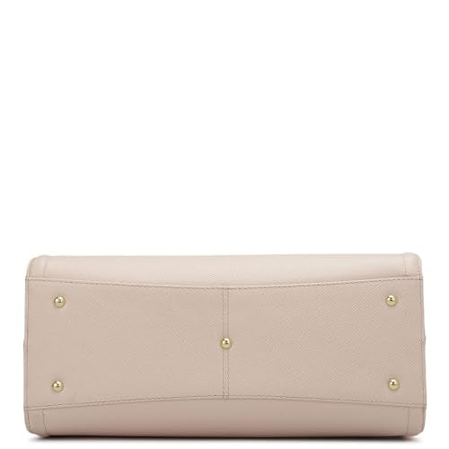 Da Milano Genuine Leather Pink Satchel (00282C) (Medium)