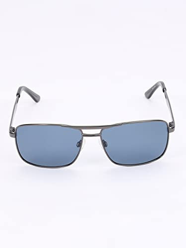 Skechers Men Aviator Grey Polarized Sunglasses, Large