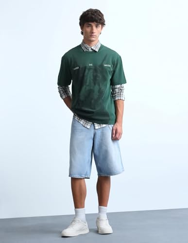 Flying Machine Graphic Printed Relaxed Fit T-Shirt
