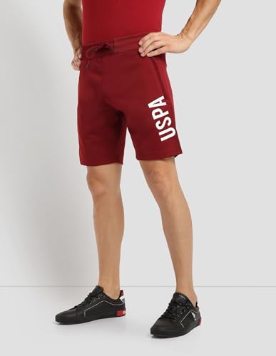 U.S. POLO ASSN. Knitted Shorts Slim (USSRTS0111_DK. RED_36)