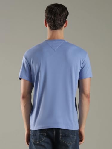 Logo Regular Fit Cotton T-Shirt Blue