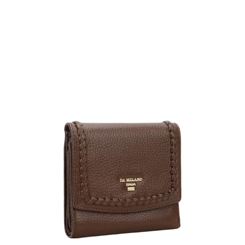 Da Milano Premium Leather Wallet for Women | Multi Compartment Travel Wallet - Mocha Brown (10583)