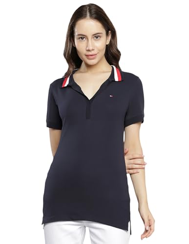 Tommy Hilfiger Womens Blue Color T-Shirt (XS)