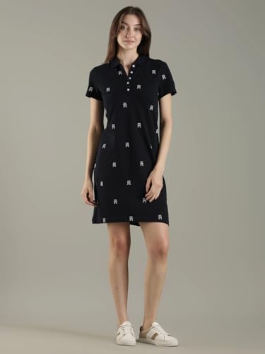 Cotton Polo Collar T-Shirt Dress