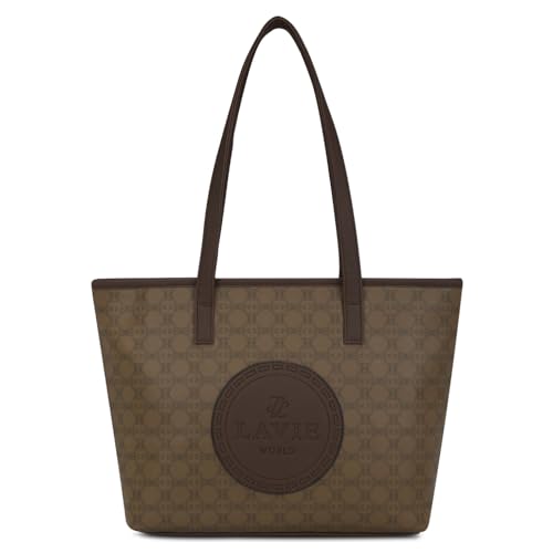 Lavie Women's Deboss Mono Laila Tote Handbag | Tote Bag for Work | Ladies Purse | Stylish Shoulder Bag | Gift for Women