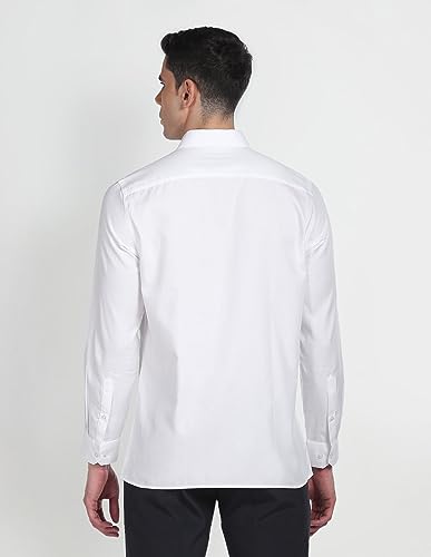 Arrow Men's Regular Fit Shirt (ARAGSH0200_White