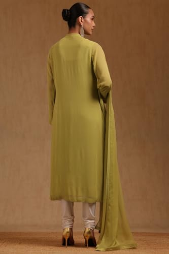 Soch Womens Multicolour Georgette Stone Embellished Salwar Suit