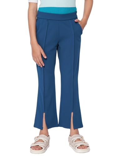 VERO MODA Girl Slim Fit High Rise Blue Pants
