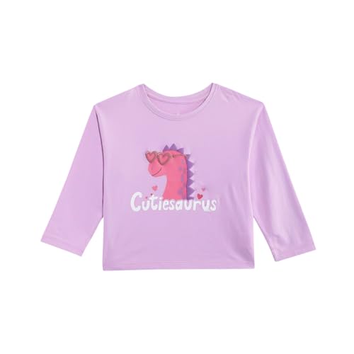 Mothercare Girls Printed Full Sleeves T-Shirt - Lavendar