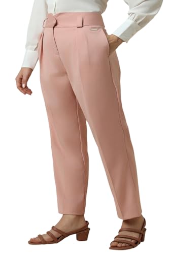 Allen Solly Women's Regular Casual Pants (AHTPERGB826626_Pink