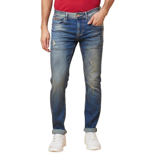 Being Human Dark Tone Men Jeans (Size: 28)-BHDI24123-DARK Tone