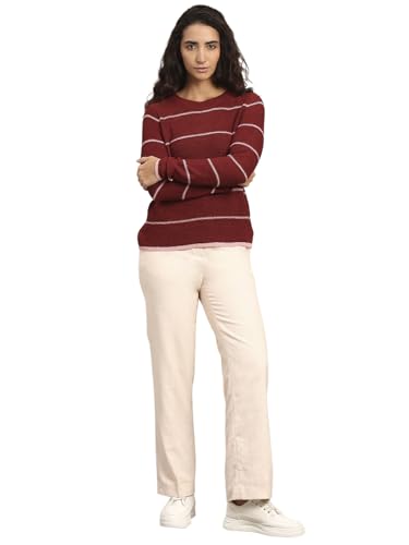 VERO MODA Women's Acrylic Round Neck Sweater
