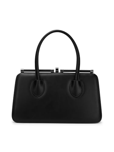 Lavie Luxe Women's Book Dual Handle Frame Satchel Handbag | Satchel Bag for Work | Ladies Purse | Stylish Shoulder Bag | Gift For Women