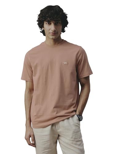 Andamen Men Compact Cotton Crew Neck Brown