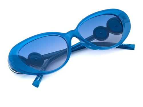 IRUS Women Oval sunglasses | 100% UV protection | Small Size | Blue Gradient Polycarbonate lens