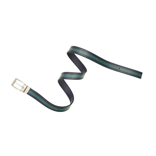 United Colors of Benetton Men's Reversible Leather Belt Weldon | Color - Peacoat Navy+Bayberry | S 80Cm | Formal & Casual | Ideal For Gifting