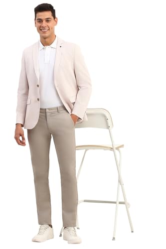 Allen Solly Men's Blazer (ASBZMUJFB84278_Peach