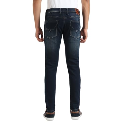 Pepe Jeans Men's Straight Jeans (PM208099Q031_Dark Indigo
