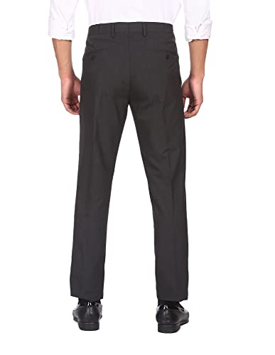 Arrow Men's Regular Pants (ARGT6005A_Charcoal Melange_38)