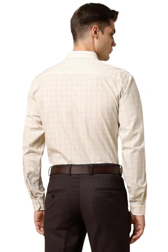 Allen Solly Men's Slim Fit Shirt (Beige)