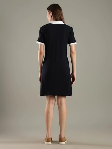 Cotton Polo Collar T-Shirt Dress