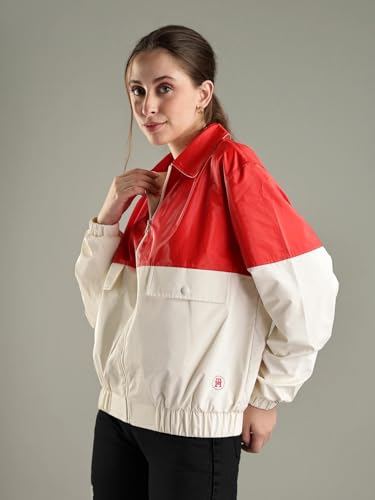 Tommy Hilfiger Women's A-Line Coat (F24HWOT077-XS_Fierce Red/Calico