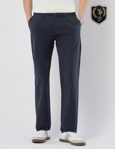 U.S.Polo ASSN. Men's Straight Casual Pants (USTRO044R_Navy