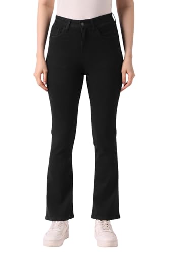 Women Black Dark Wash Jeans