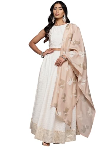 Ahalyaa Women's Polyester Lehenga Choli (AHBLDUSK-COMBO-979XS)