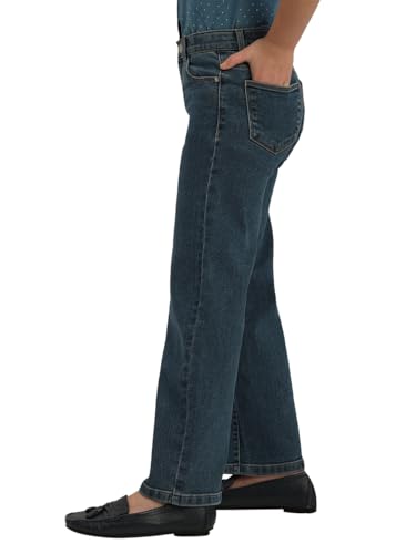 VERO MODA Girl Mid Rise Wide Leg Dark Blue Jeans