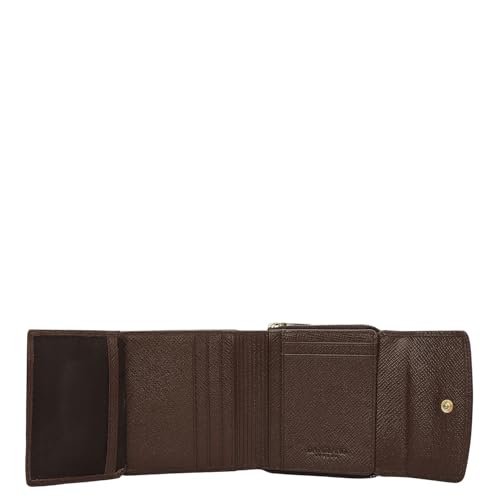 Da Milano Premium Leather Wallet for Women | Multi Compartment Travel Wallet - Chocolate Brown