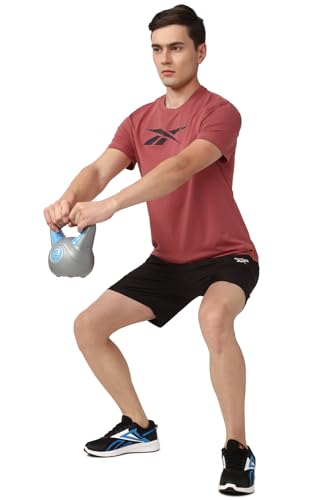 Reebok Men's Slim Fit T-Shirt (FW23NEW0094_Maroon