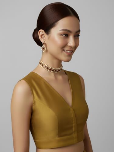 Thevasa Women's Forever Classy Blouse (Silk Pear Green, 32)