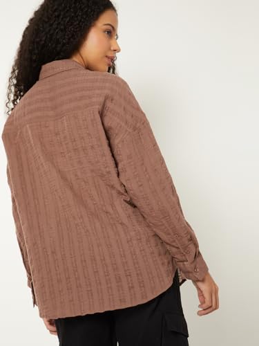 Max Women's Regular Fit Shirt (MOMOKA4D_Brown