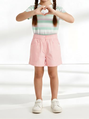 Max Girls Solid Shorts (Pink_3-4 Y)
