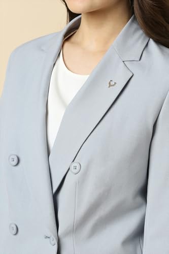 Allen Solly Women's Blazer (AHBZWRGFR16786_Light Blue