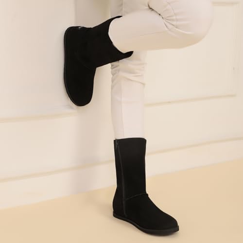 YOHO Slays Model 004 Uggs Boots for women | Plush fur lining | Incredibly soft against your skin | Stylish Casual Shoes|Comfortable Fit | Classic Black - UK 5