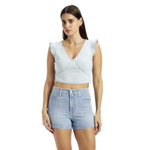 Levi's Women's Slim Fit T-Shirt (0054U-0001_Mid Indigo