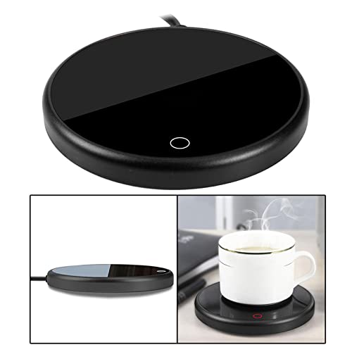 FABLOFTCoffee Mug Warmer Heater Coaster 15W Cushion Auto Shut Off Plate for Home Black