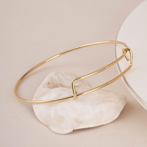 PALMONAS Expandable Bangle Antique Gold Bracelet for Women - Gift for Girls & Women | Waterproof & Anti-Tarnish Bracelets