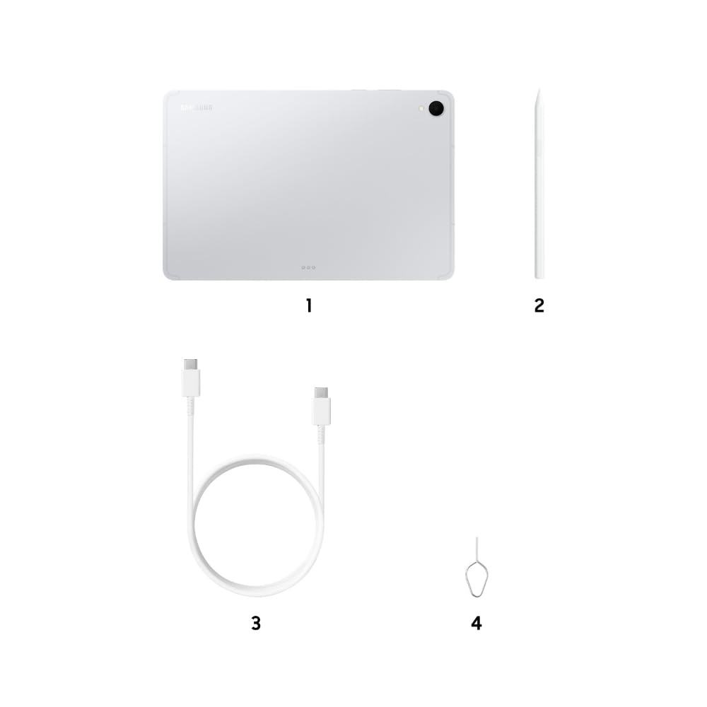 Samsung Galaxy Tab S11 with AI, S Pen in-Box, 27.8 cm (11 inch) Dynamic AMOLED 2X Display, 12 GB RAM, 256 GB Storage, Wi-Fi + 5G Tablet, Silver