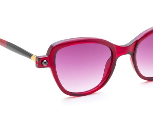 IRUS Women Cat Eye sunglasses | 100% UV protection | Small Size | Grey Gradient Polycarbonate lens