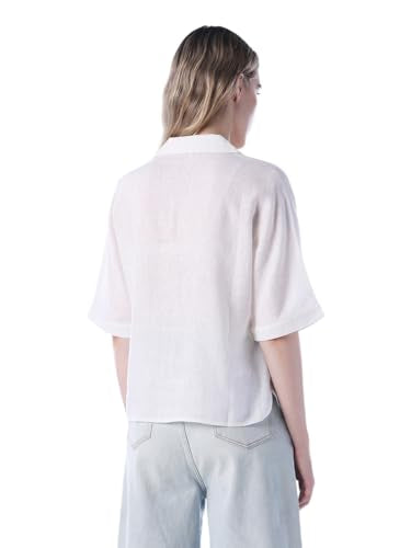ONLY Women's Solid Regular Fit White Shirt