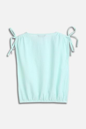 Allen Solly Girls Green Check Casual Top