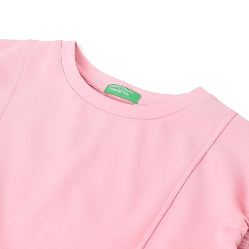 United Colors of Benetton Girl's Regular Fit Top (25P30P5G3F00IPN5_Pink