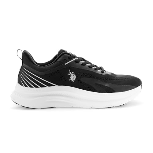 U.S. POLO ASSN. Mens Meng Black Sneaker - 6 UK (2FD24117Z01)