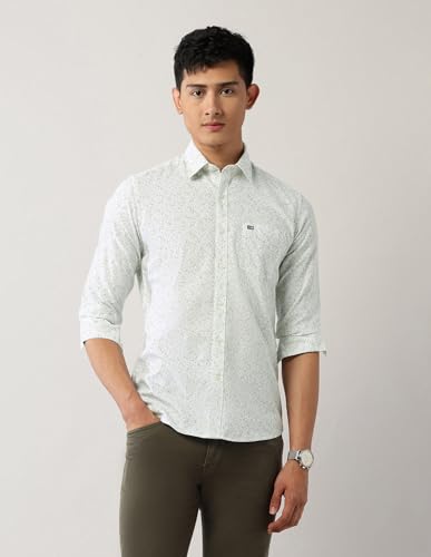 Arrow Sport Men's Geometric Printed Slim Fit Shirt