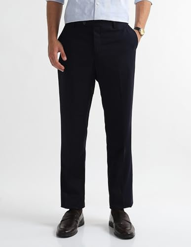 Arrow Men's Tailored Fit Three Piece Suit (ARAISU5603_Blue_36)